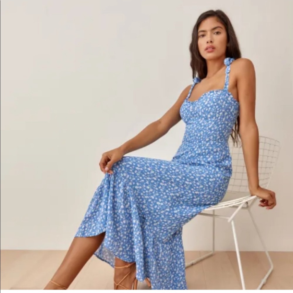 Reformation Nikita Dress Size Zero NWT Color Marie